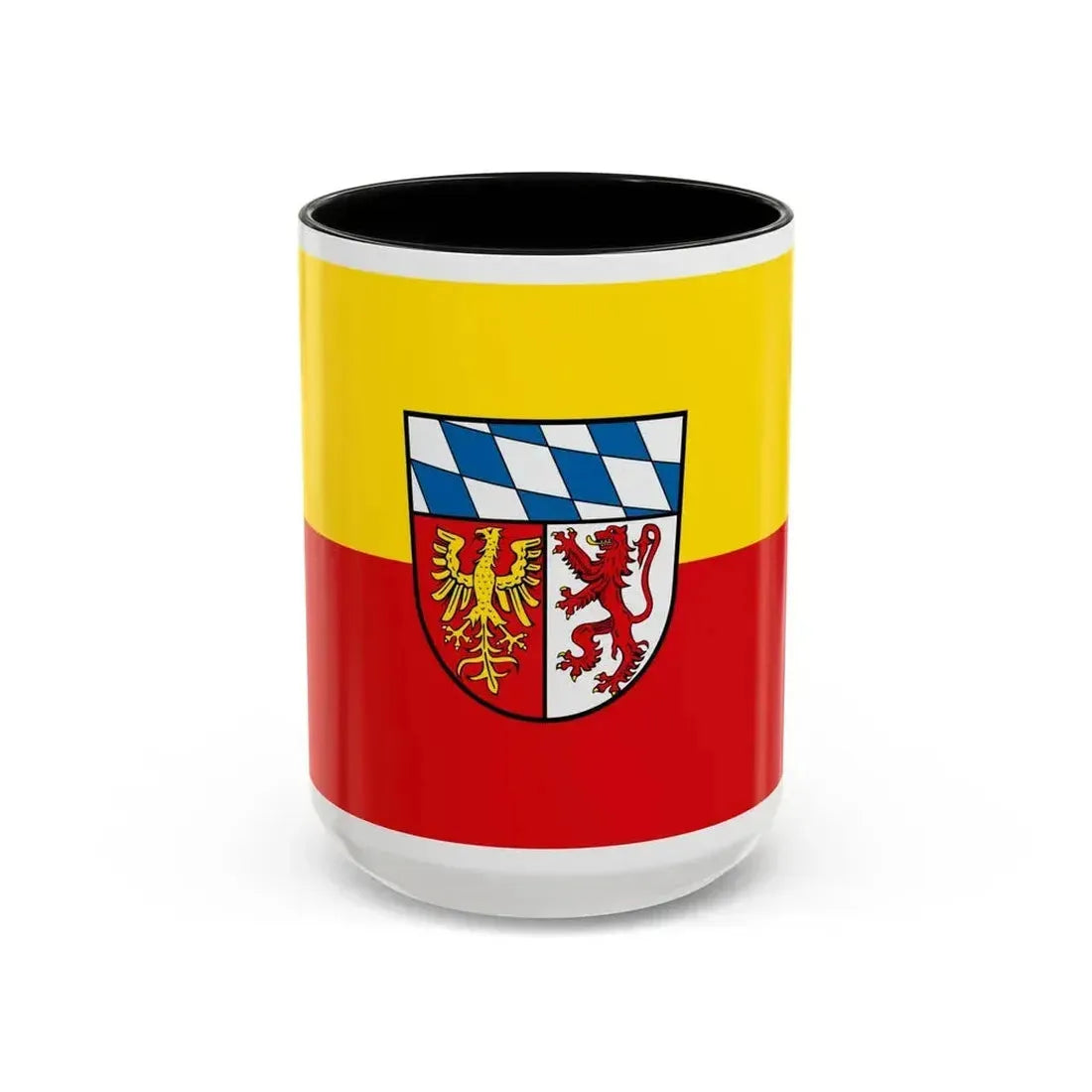 Flag of Landsberg am Lech Germany - Accent Coffee Mug 15oz Black - Go Mug Yourself