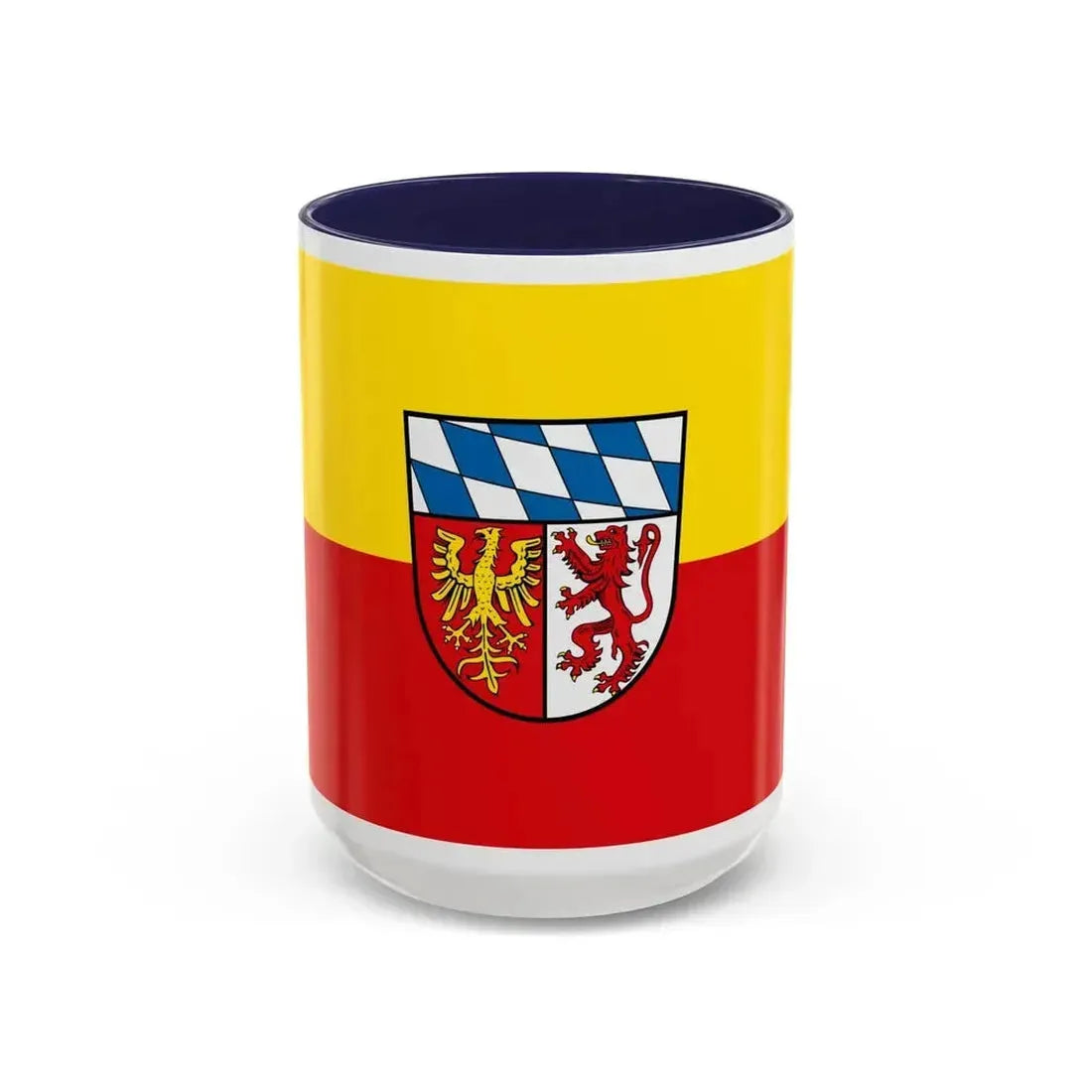 Flag of Landsberg am Lech Germany - Accent Coffee Mug 15oz Navy - Go Mug Yourself