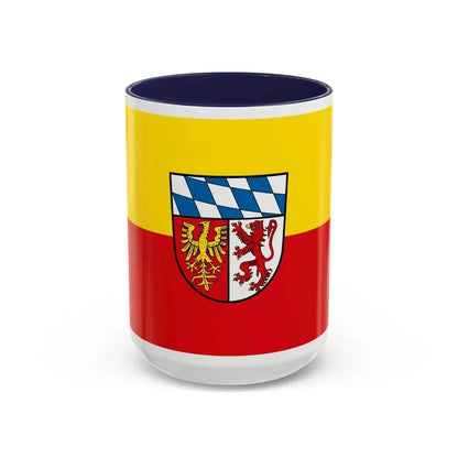 Flag of Landsberg am Lech Germany - Accent Coffee Mug 15oz Navy - Go Mug Yourself