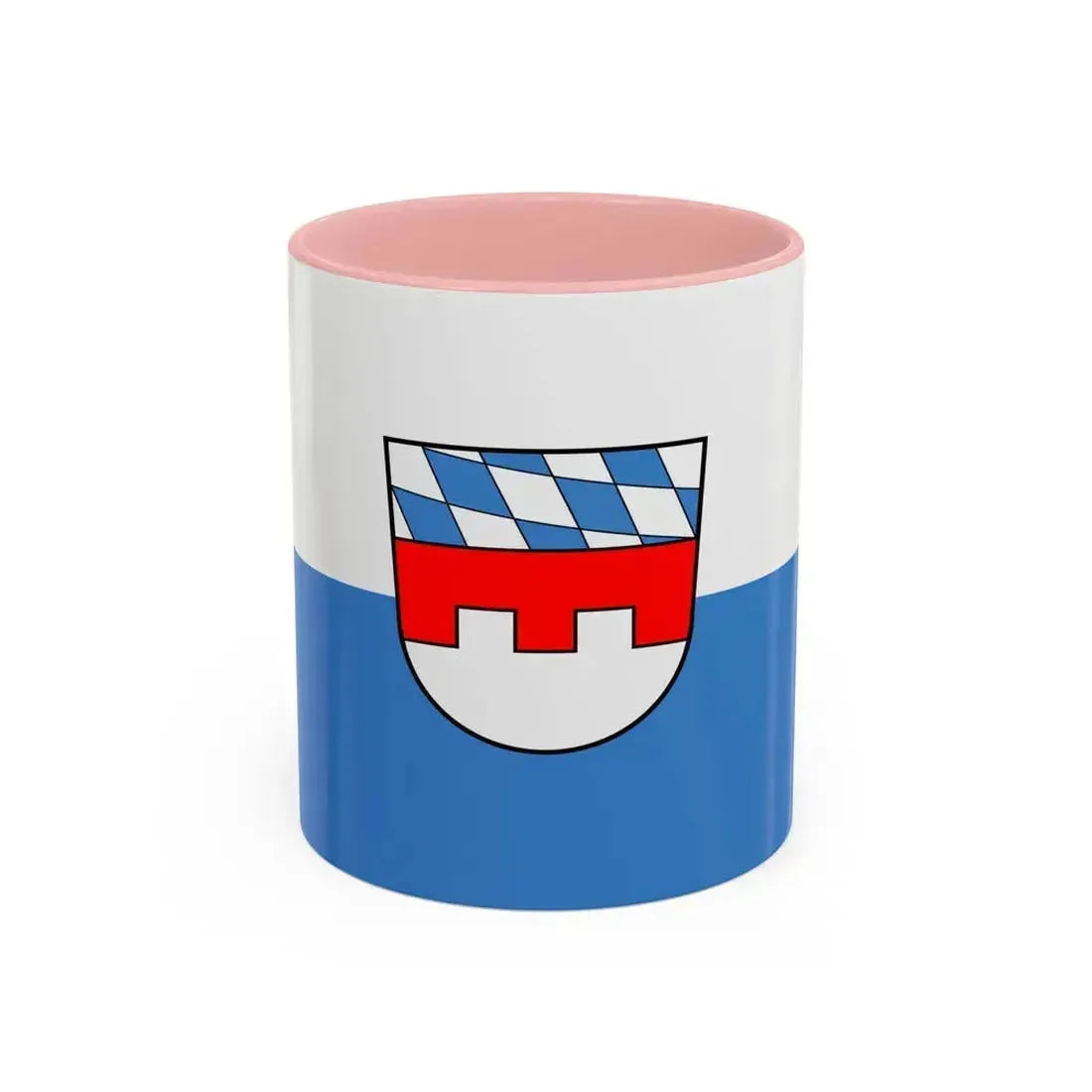 Flag of Landshut 2 Germany - Accent Coffee Mug 11oz Pink - Go Mug Yourself