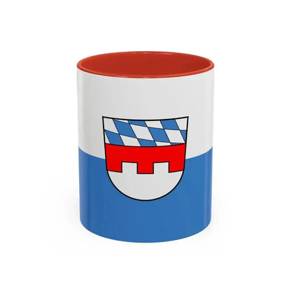 Flag of Landshut 2 Germany - Accent Coffee Mug 11oz Red - Go Mug Yourself