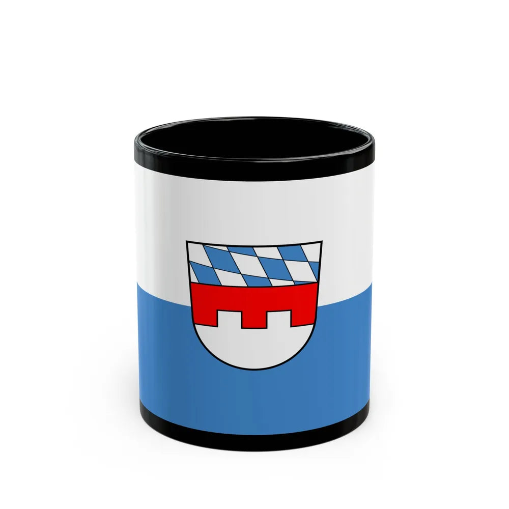 Flag of Landshut 2 Germany - Black Coffee Mug-11oz-Go Mug Yourself