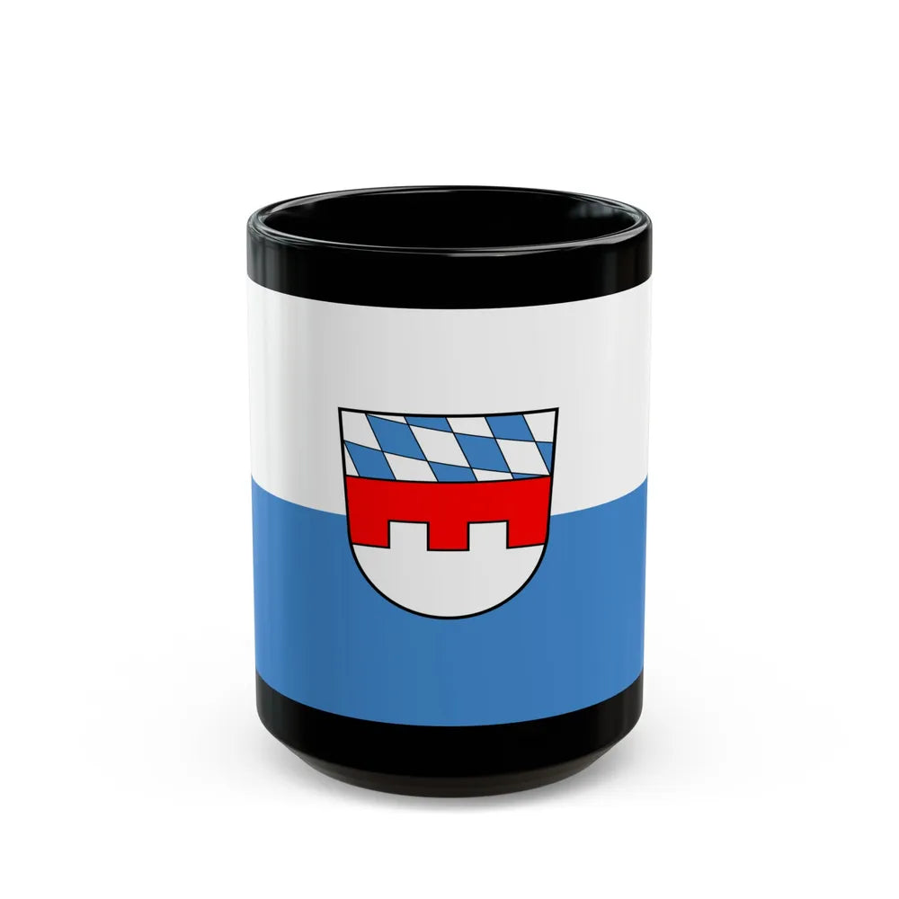 Flag of Landshut 2 Germany - Black Coffee Mug-15oz-Go Mug Yourself