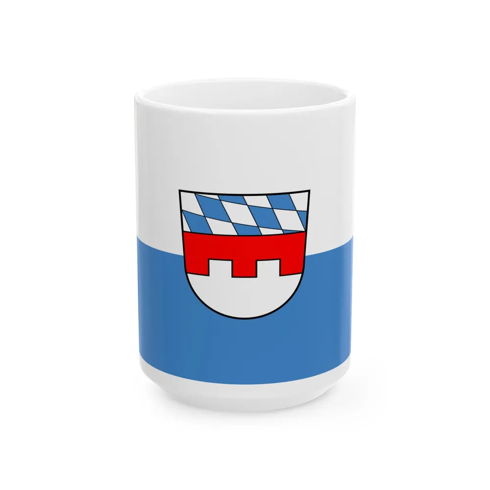 Flag of Landshut 2 Germany - White Coffee Mug-15oz-Go Mug Yourself