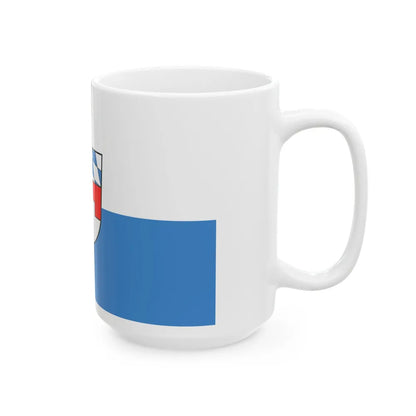 Flag of Landshut 2 Germany - White Coffee Mug-Go Mug Yourself