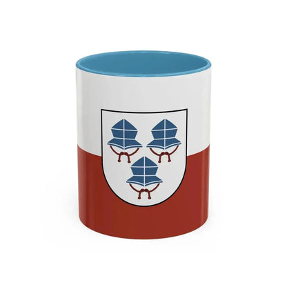Flag of Landshut 3 Germany - Accent Coffee Mug 11oz Light Blue - Go Mug Yourself