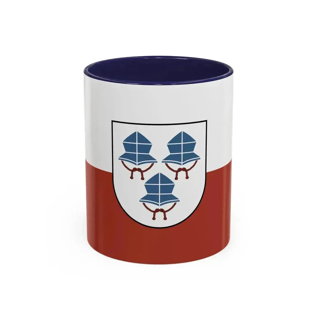 Flag of Landshut 3 Germany - Accent Coffee Mug 11oz Navy - Go Mug Yourself