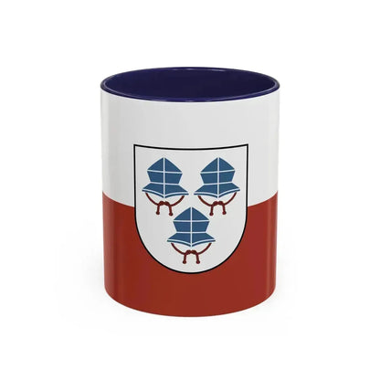 Flag of Landshut 3 Germany - Accent Coffee Mug 11oz Navy - Go Mug Yourself