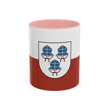 Flag of Landshut 3 Germany - Accent Coffee Mug 11oz Pink - Go Mug Yourself