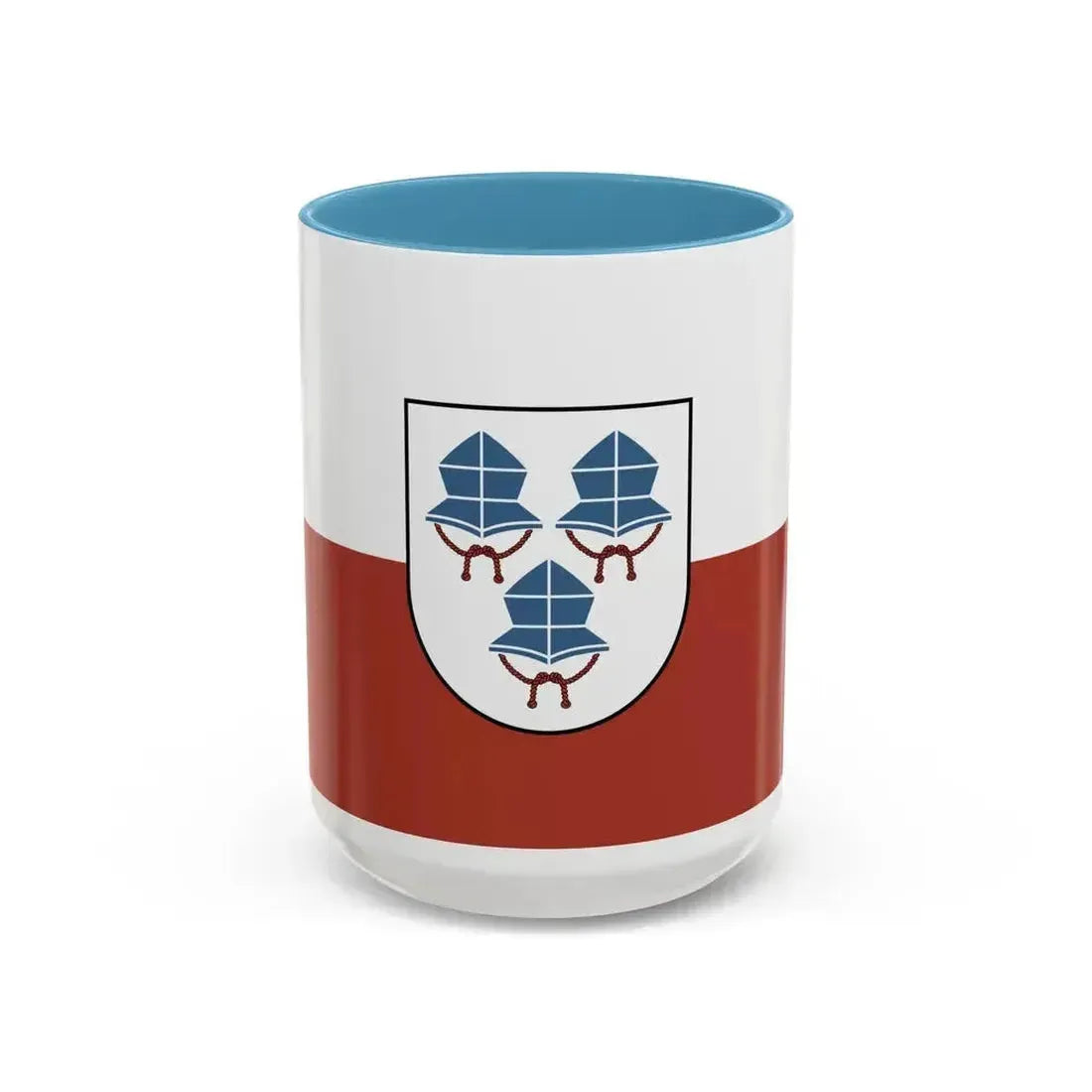Flag of Landshut 3 Germany - Accent Coffee Mug 15oz Light Blue - Go Mug Yourself
