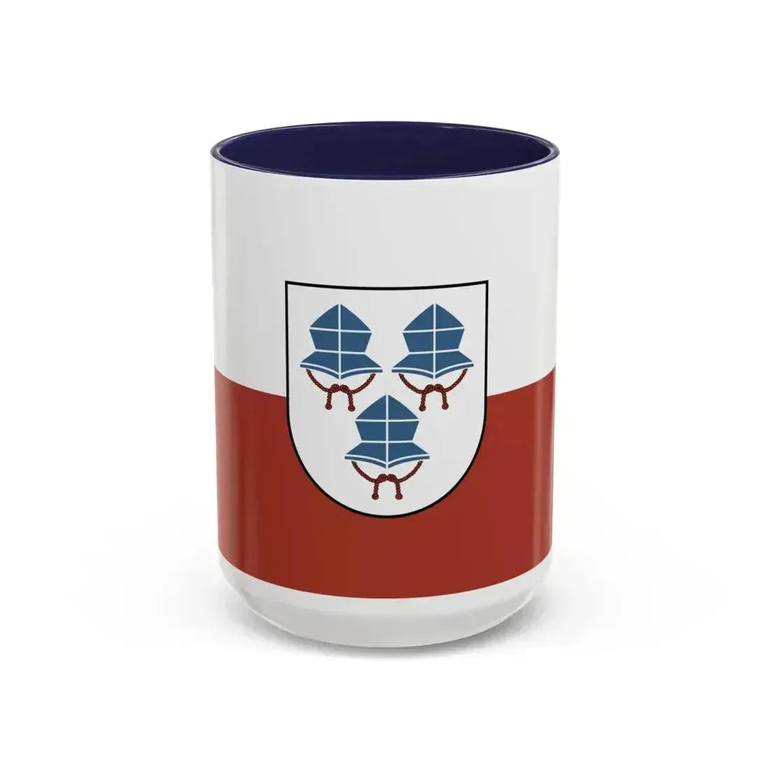 Flag of Landshut 3 Germany - Accent Coffee Mug 15oz Navy - Go Mug Yourself