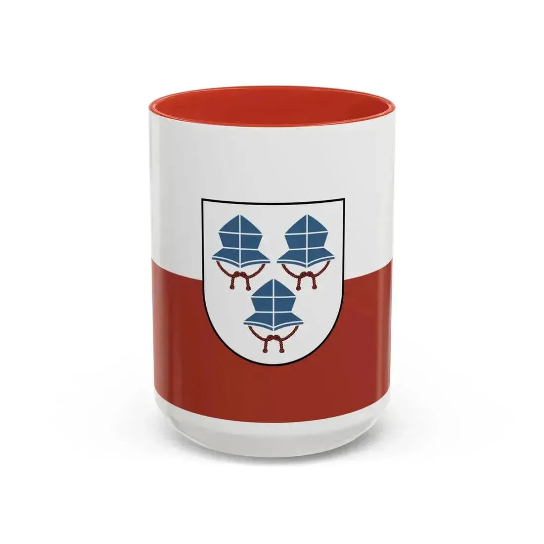 Flag of Landshut 3 Germany - Accent Coffee Mug 15oz Red - Go Mug Yourself