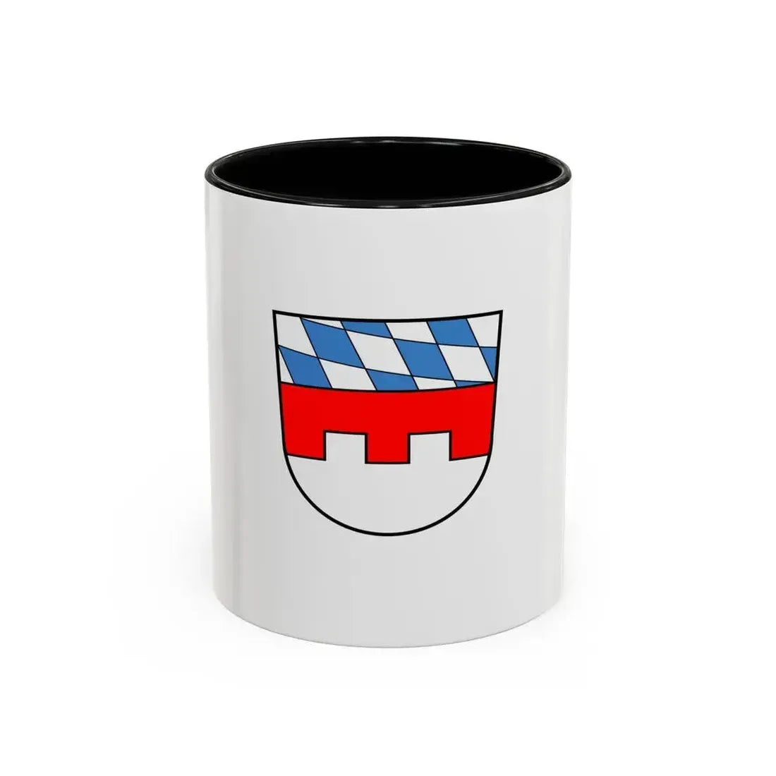 Flag of Landshut Germany - Accent Coffee Mug 11oz Black - Go Mug Yourself