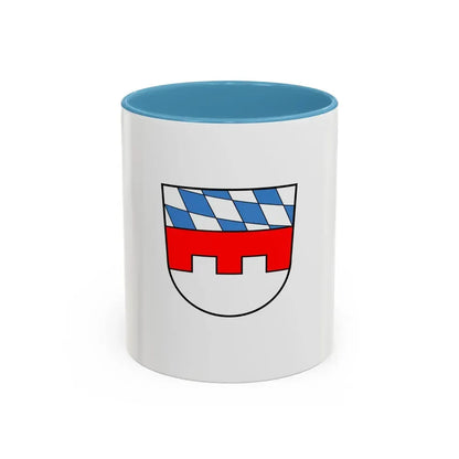 Flag of Landshut Germany - Accent Coffee Mug 11oz Light Blue - Go Mug Yourself