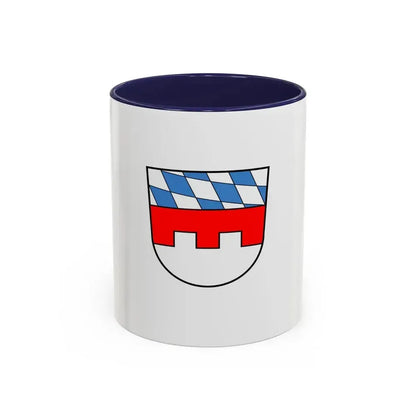 Flag of Landshut Germany - Accent Coffee Mug 11oz Navy - Go Mug Yourself