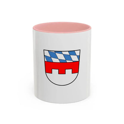 Flag of Landshut Germany - Accent Coffee Mug 11oz Pink - Go Mug Yourself