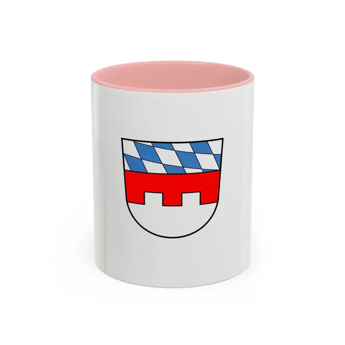 Flag of Landshut Germany - Accent Coffee Mug 11oz Pink - Go Mug Yourself