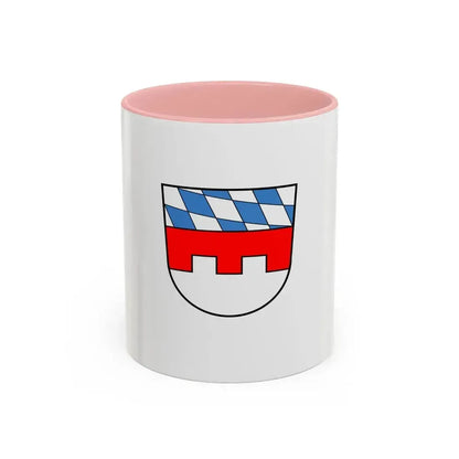 Flag of Landshut Germany - Accent Coffee Mug 11oz Pink - Go Mug Yourself