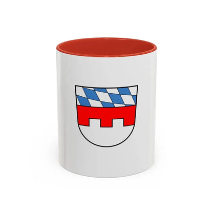 Flag of Landshut Germany - Accent Coffee Mug 11oz Red - Go Mug Yourself