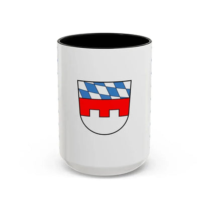 Flag of Landshut Germany - Accent Coffee Mug 15oz Black - Go Mug Yourself