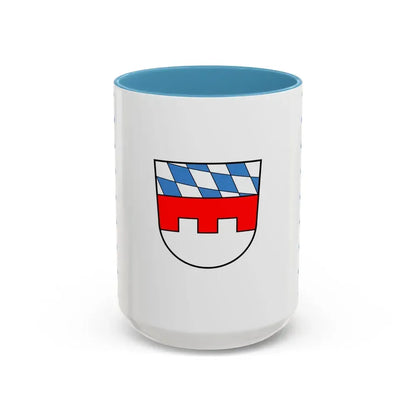 Flag of Landshut Germany - Accent Coffee Mug 15oz Light Blue - Go Mug Yourself
