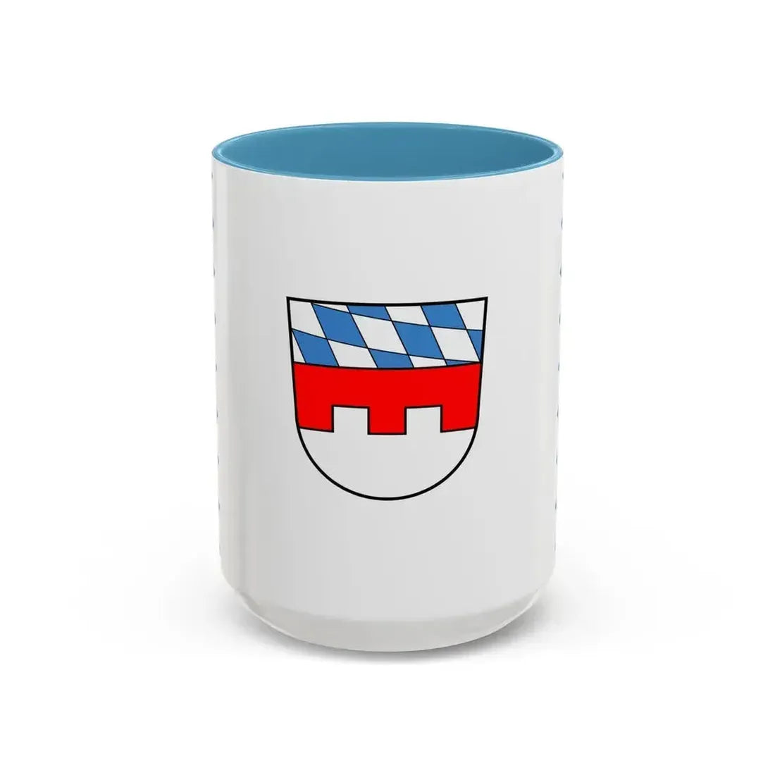 Flag of Landshut Germany - Accent Coffee Mug 15oz Light Blue - Go Mug Yourself