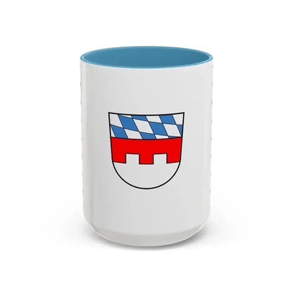 Flag of Landshut Germany - Accent Coffee Mug 15oz Light Blue - Go Mug Yourself