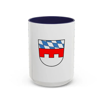 Flag of Landshut Germany - Accent Coffee Mug 15oz Navy - Go Mug Yourself