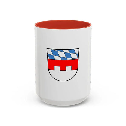 Flag of Landshut Germany - Accent Coffee Mug 15oz Red - Go Mug Yourself