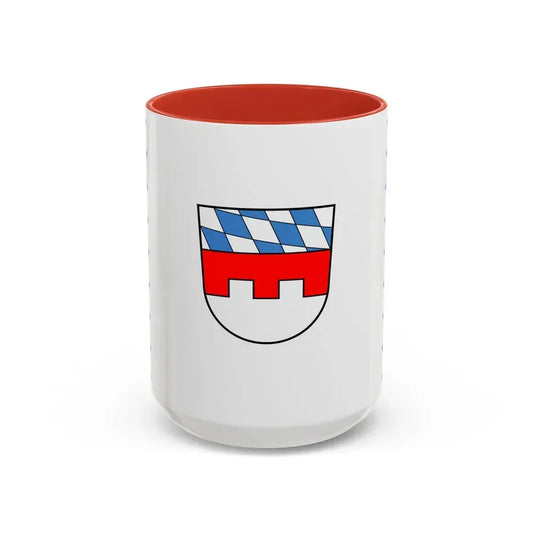 Flag of Landshut Germany - Accent Coffee Mug 15oz Red - Go Mug Yourself