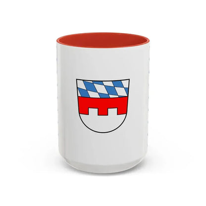 Flag of Landshut Germany - Accent Coffee Mug 15oz Red - Go Mug Yourself