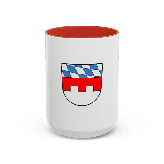 Flag of Landshut Germany - Accent Coffee Mug 15oz Red - Go Mug Yourself