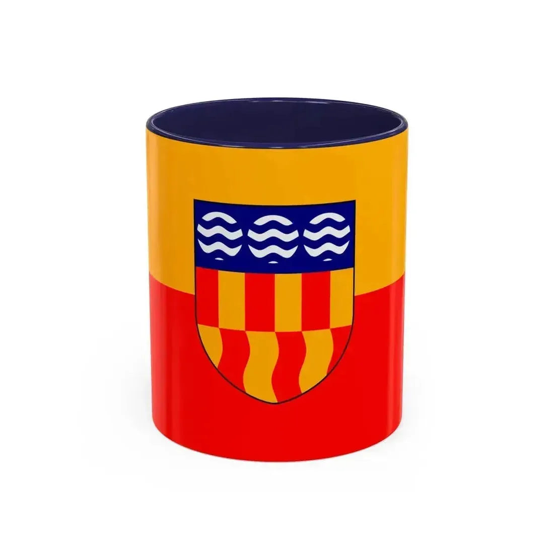 Flag of Langford BC Canada - Accent Coffee Mug 11oz Navy - Go Mug Yourself