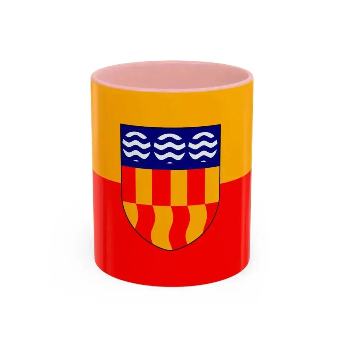 Flag of Langford BC Canada - Accent Coffee Mug 11oz Pink - Go Mug Yourself