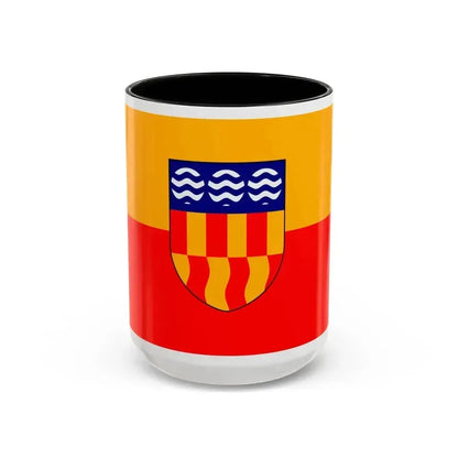 Flag of Langford BC Canada - Accent Coffee Mug 15oz Black - Go Mug Yourself