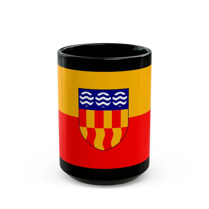 Flag of Langford BC Canada - Black Coffee Mug-15oz-Go Mug Yourself