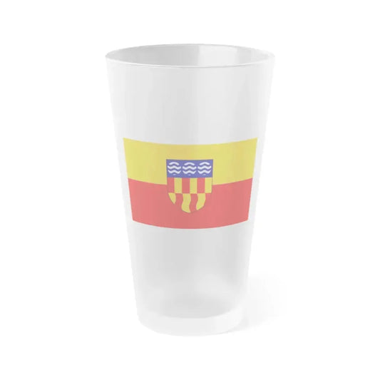 Flag of Langford BC Canada - Frosted Pint Glass 16oz 16oz Frosted - Go Mug Yourself