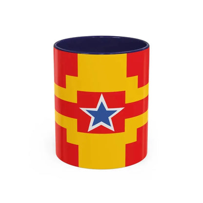 Flag of Langley BC Canada - Accent Coffee Mug 11oz Navy - Go Mug Yourself