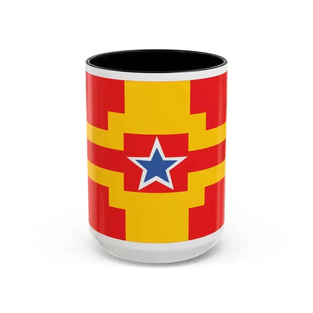 Flag of Langley BC Canada - Accent Coffee Mug 15oz Black - Go Mug Yourself