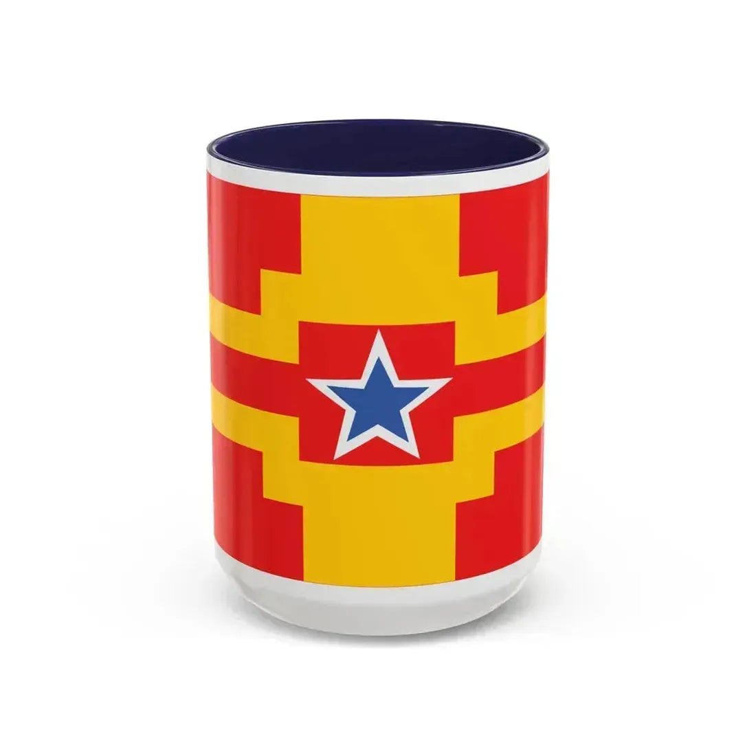 Flag of Langley BC Canada - Accent Coffee Mug 15oz Navy - Go Mug Yourself