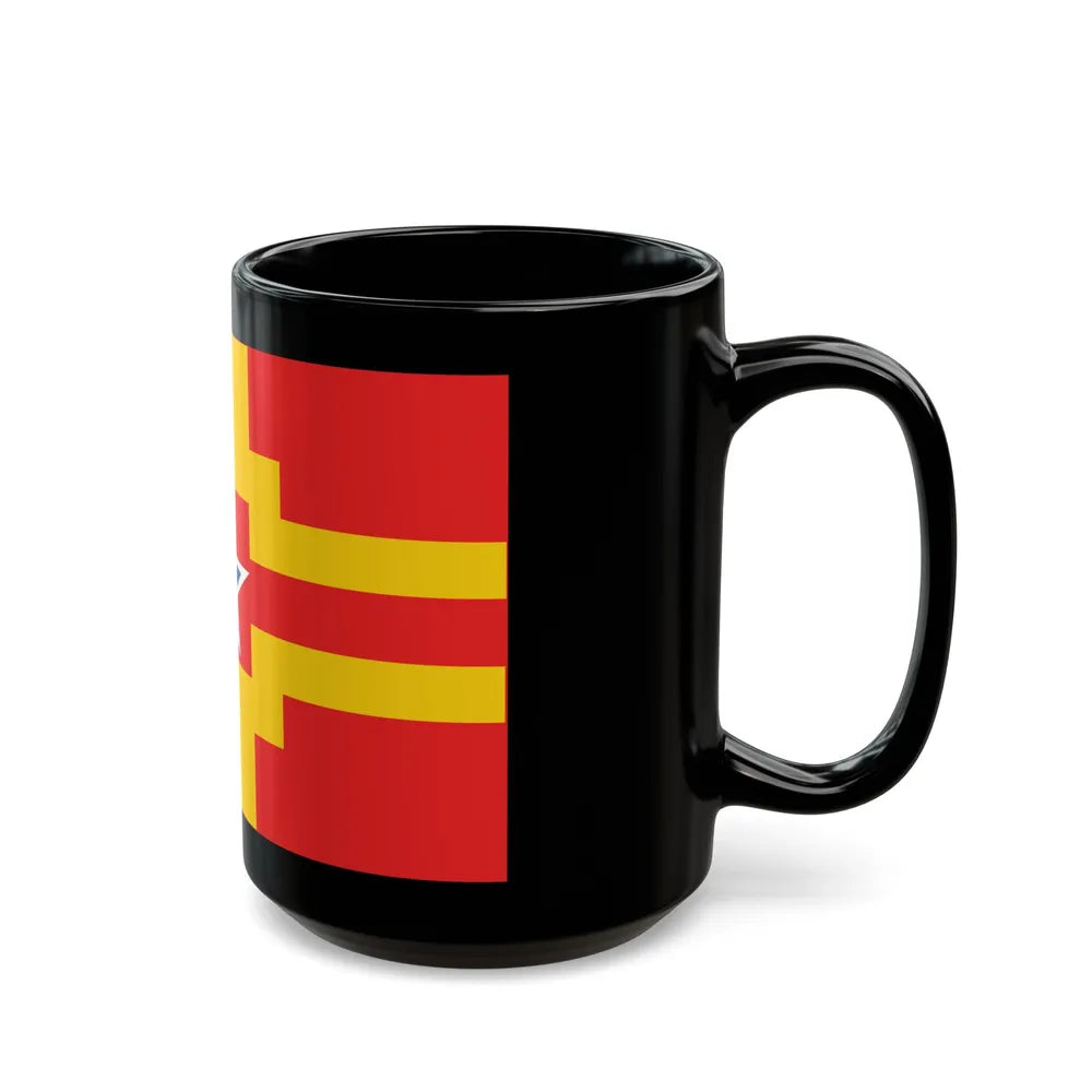 Flag of Langley BC Canada - Black Coffee Mug-Go Mug Yourself