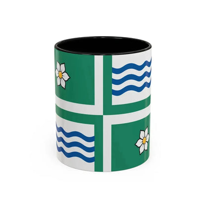 Flag of Langley British Columbia Canada - Accent Coffee Mug 11oz Black - Go Mug Yourself