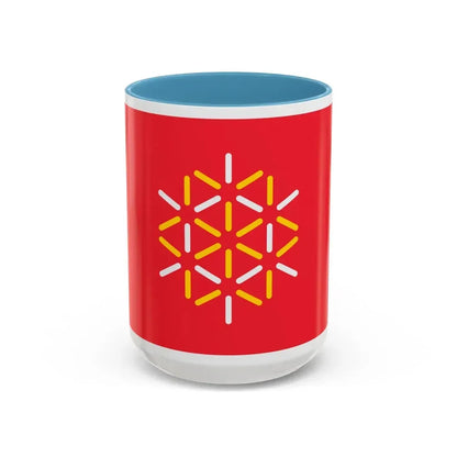Flag of Languedoc Roussillon France 2 - Accent Coffee Mug 15oz Light Blue - Go Mug Yourself