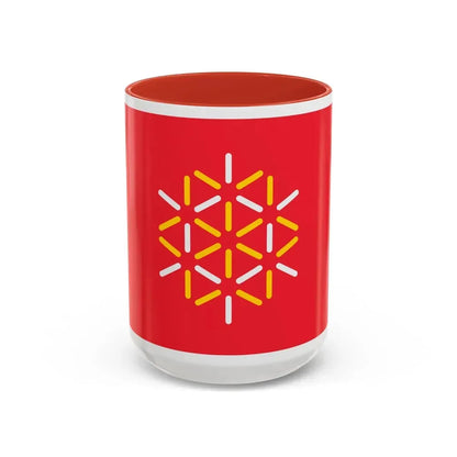 Flag of Languedoc Roussillon France 2 - Accent Coffee Mug 15oz Red - Go Mug Yourself