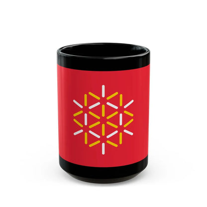 Flag of Languedoc Roussillon France 2 - Black Coffee Mug-15oz-Go Mug Yourself