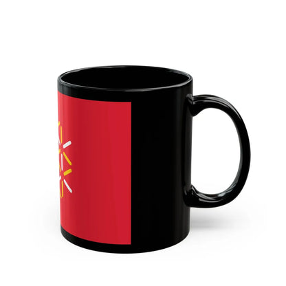 Flag of Languedoc Roussillon France 2 - Black Coffee Mug-Go Mug Yourself