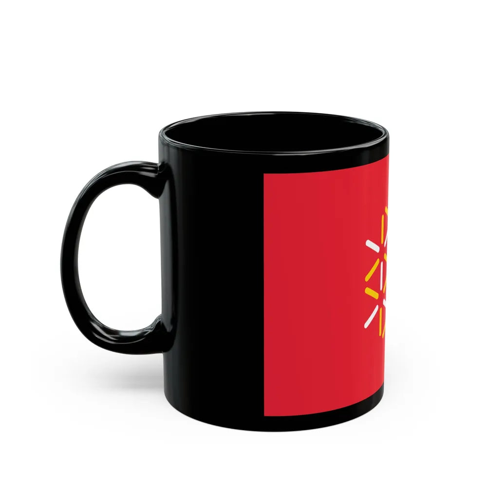 Flag of Languedoc Roussillon France 2 - Black Coffee Mug-Go Mug Yourself