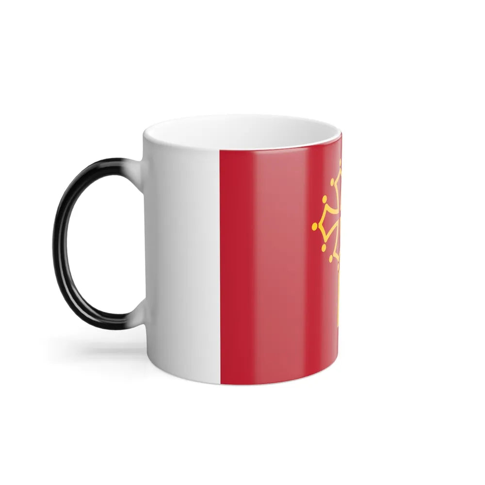 Flag of Languedoc Roussillon France - Color Changing Coffee Mug-Go Mug Yourself