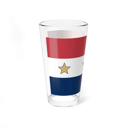 Flag of Lansing Illinois (United States) Pint Glass 16oz - Go Mug Yourself