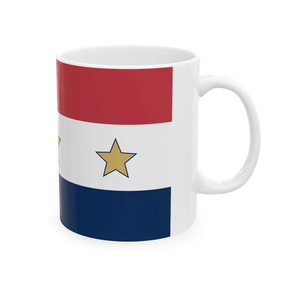 Flag of Lansing Illinois (United States) White Coffee Mug - Go Mug Yourself